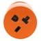 Ac Works Plug Adapter, 6-15/20R, L15-20P, 6-20P, L15-20P, 0 ft., Orange ADL1520620 - alternate 3